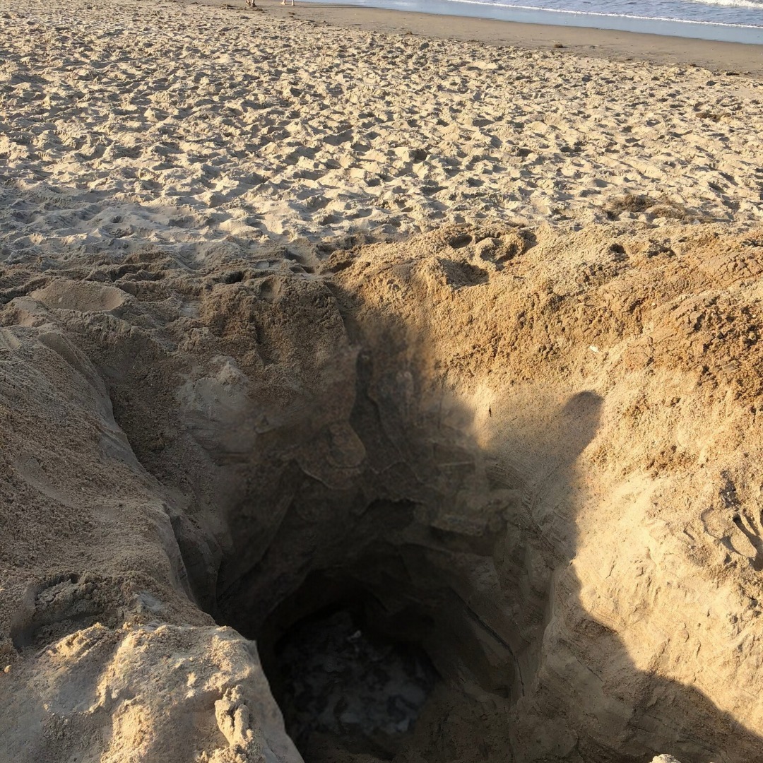 Help keep our beaches safe! Digging holes can cause harm to both people